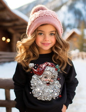 Load image into Gallery viewer, Santa Crystal Mosaic Crew Sweatshirt
