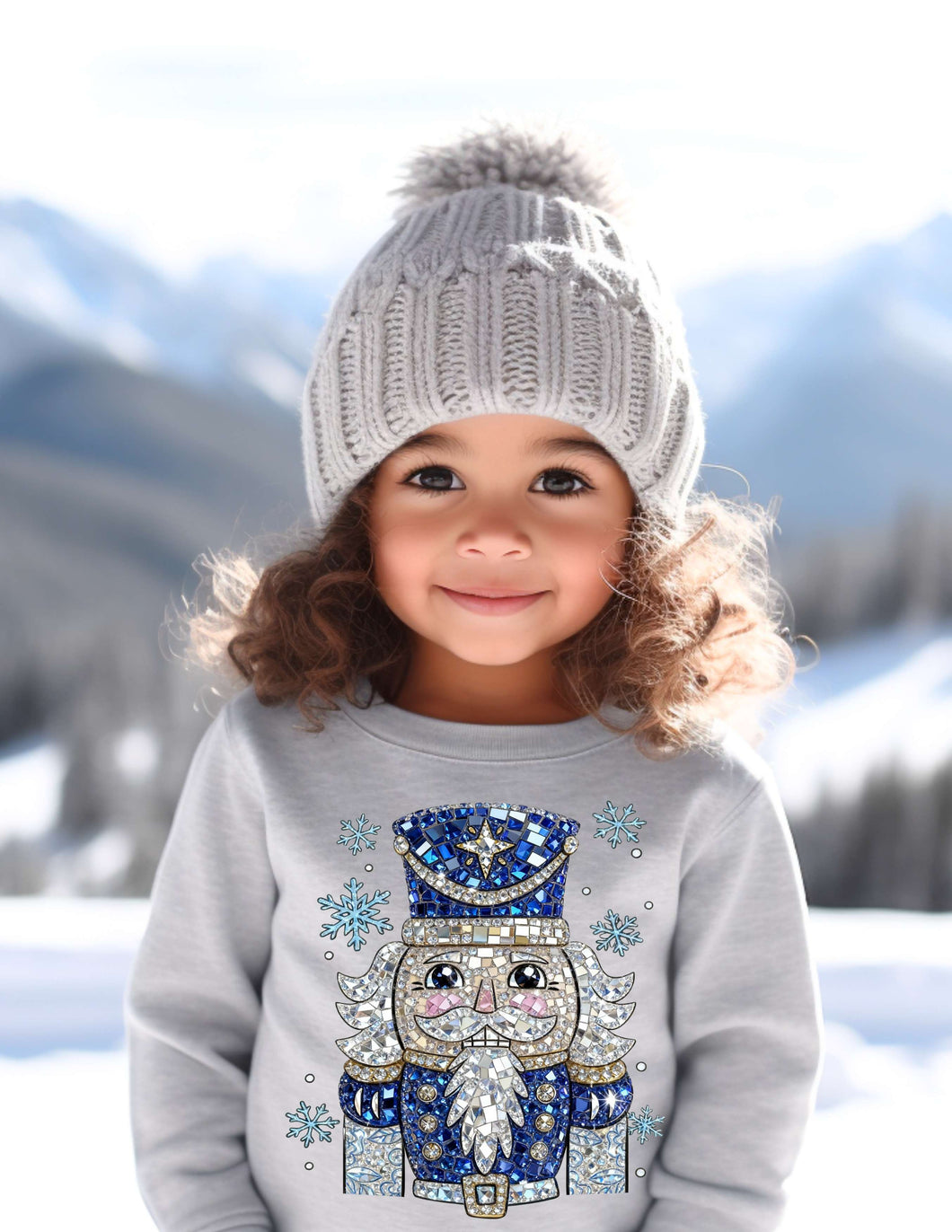 Nutcracker Crystal Mosaic Crew Sweatshirt