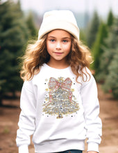 Load image into Gallery viewer, Christmas Tree Crystal Mosaic Crew Sweatshirt
