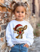 Load image into Gallery viewer, Rudolph Crystal Mosaic  Crew Sweatshirt
