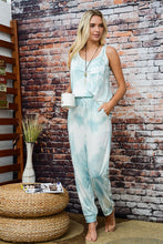 Load image into Gallery viewer, Ladies Blue Tie Dye Lounge Set
