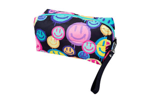 Spray Smiley Puffer Cosmetic Bag