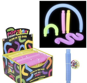 9" GLOW IN THE DARK POP FIDGET TUBE