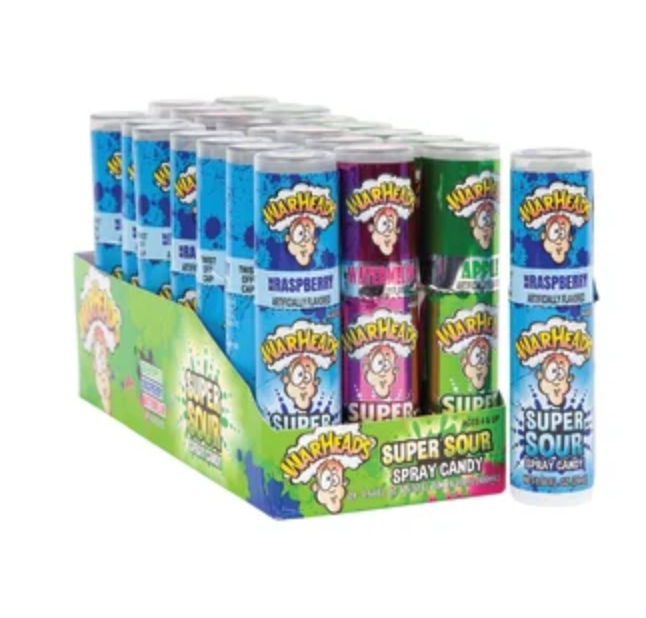 WARHEADS SUPER SOUR SPRAY CANDY