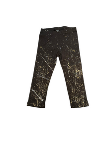 Clearance - Splatter Black Leggings