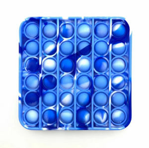 Blue & White Marble Pop It Fidget Toy