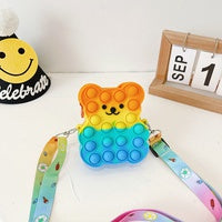 Load image into Gallery viewer, Beary Cute Silicone Cross Over Purse
