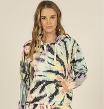 Load image into Gallery viewer, CLEARANCE - Ladies Vintage Havana Yummy Swirl Burnout Hoodie
