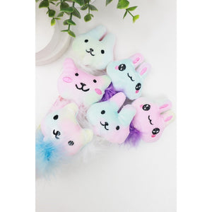 Plush Pastel Rainbow Animal Pen