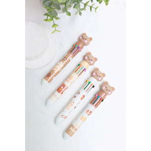 Cute Bear Multi Color Pen Set